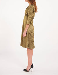23qty RELIQUAT 120€ 5%  / Robe Natalia cintrée - Gold