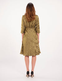 23qty RELIQUAT 120€ 5%  / Robe Natalia cintrée - Gold