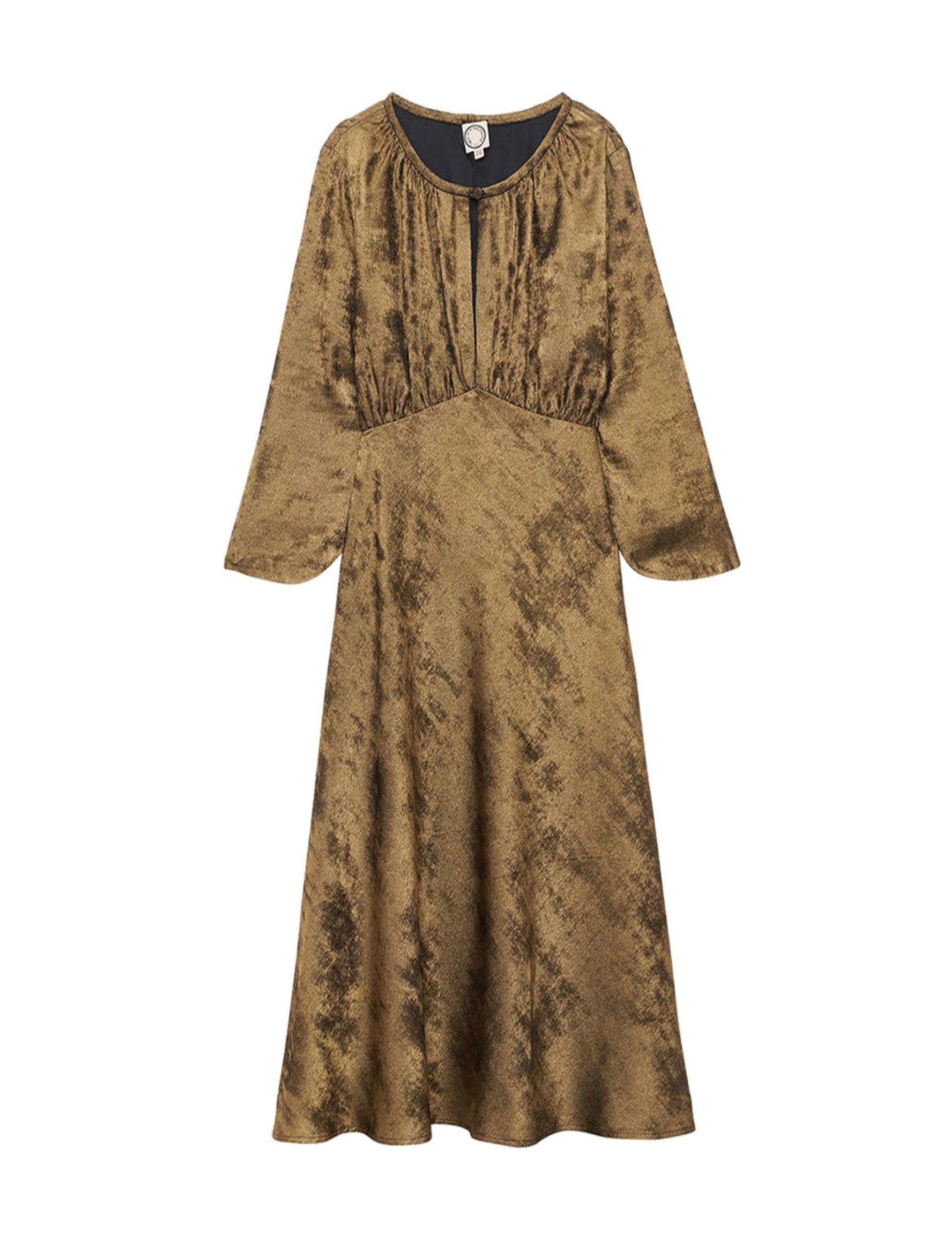 23qty RELIQUAT 120€ 5%  / Robe Natalia cintrée - Gold