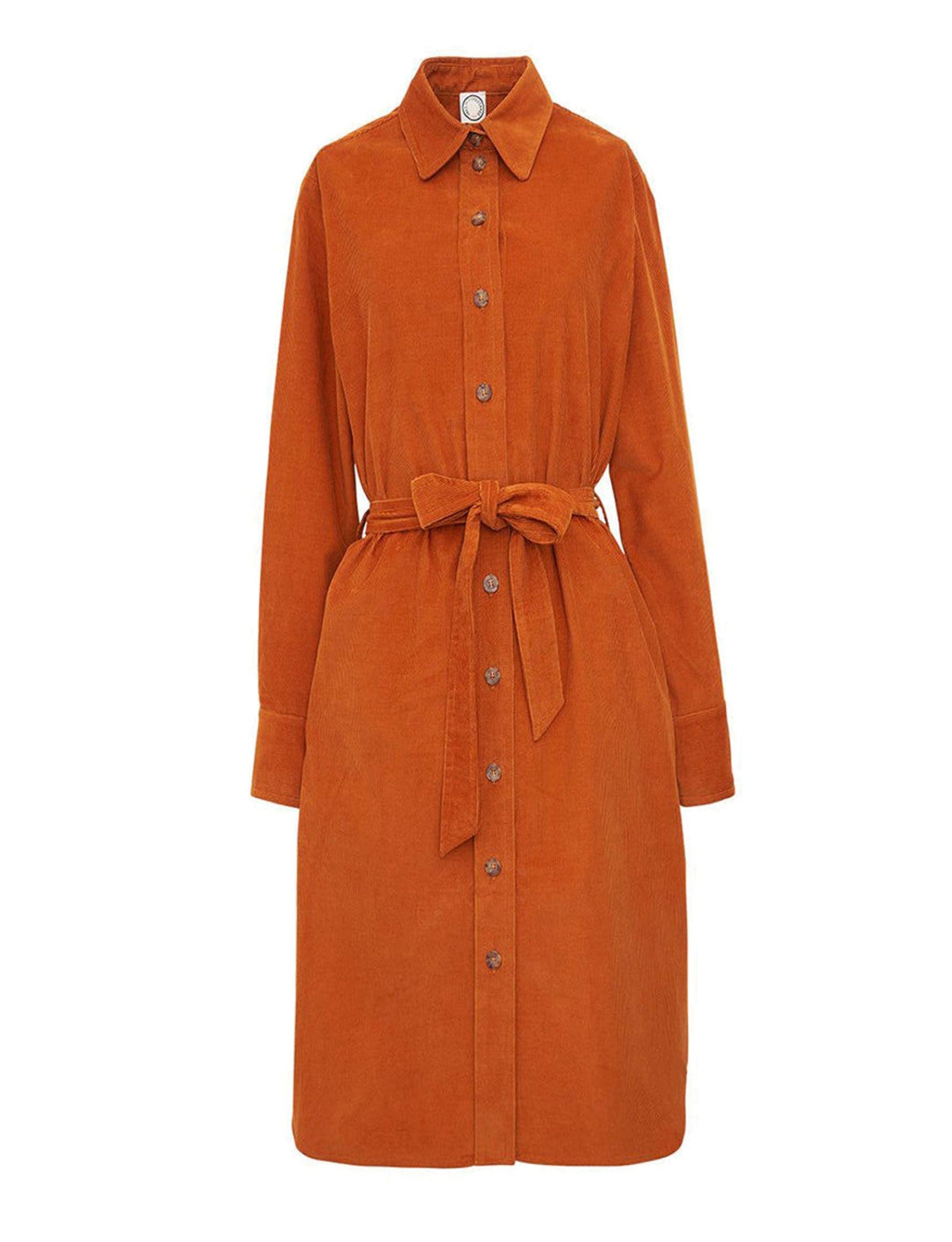 3qty RELIQUAT 120€ 0%  / Robe chemise droite Amour - Orange