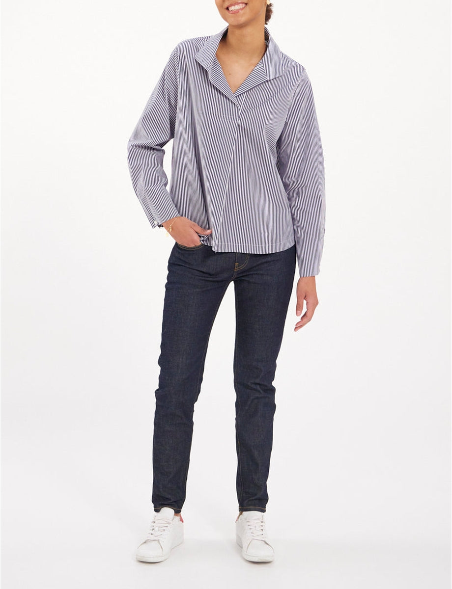 1qty RELIQUAT 80€ 0%  / Chemise iconique Noa - White Navy