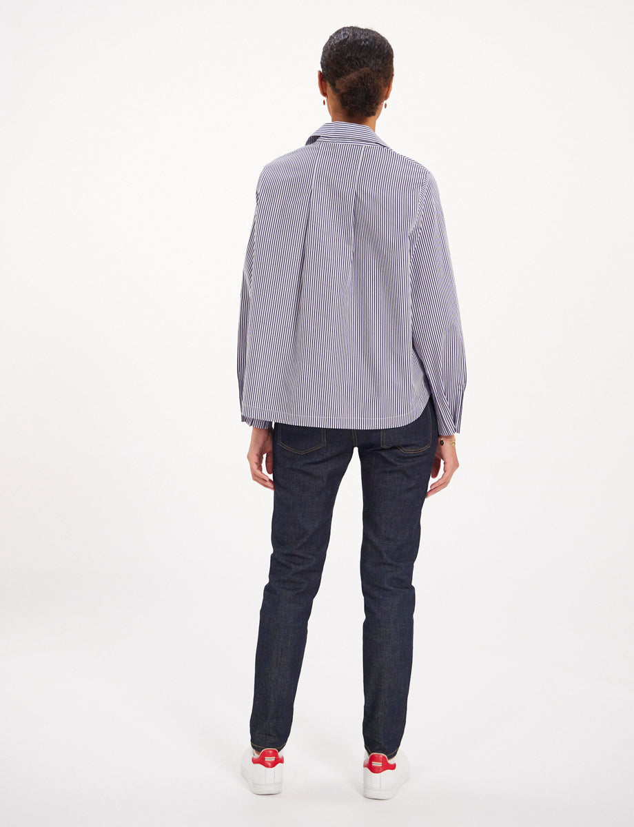 1qty RELIQUAT 80€ 0%  / Chemise iconique Noa - White Navy