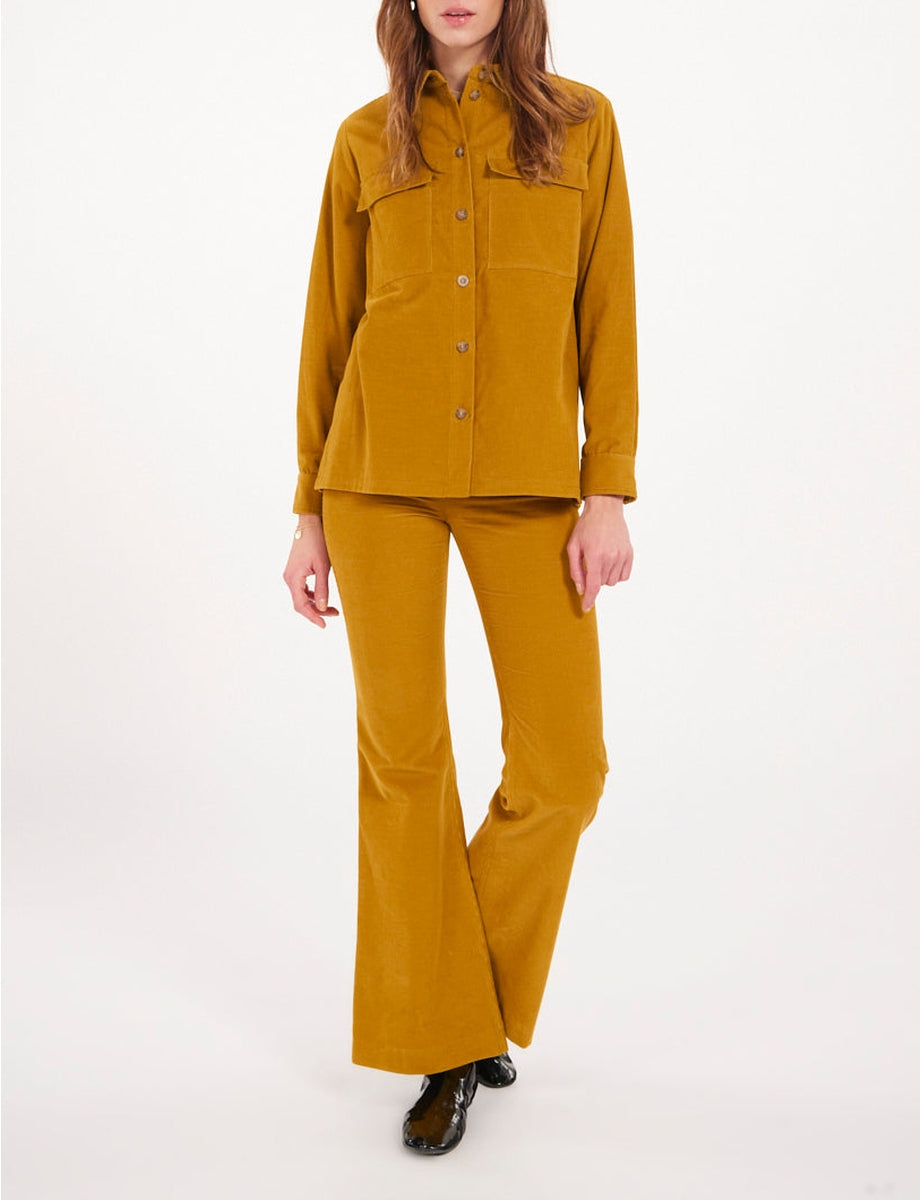 25qty RELIQUAT 95€ 0%  / Surchemise Chandler à poches - Ocre