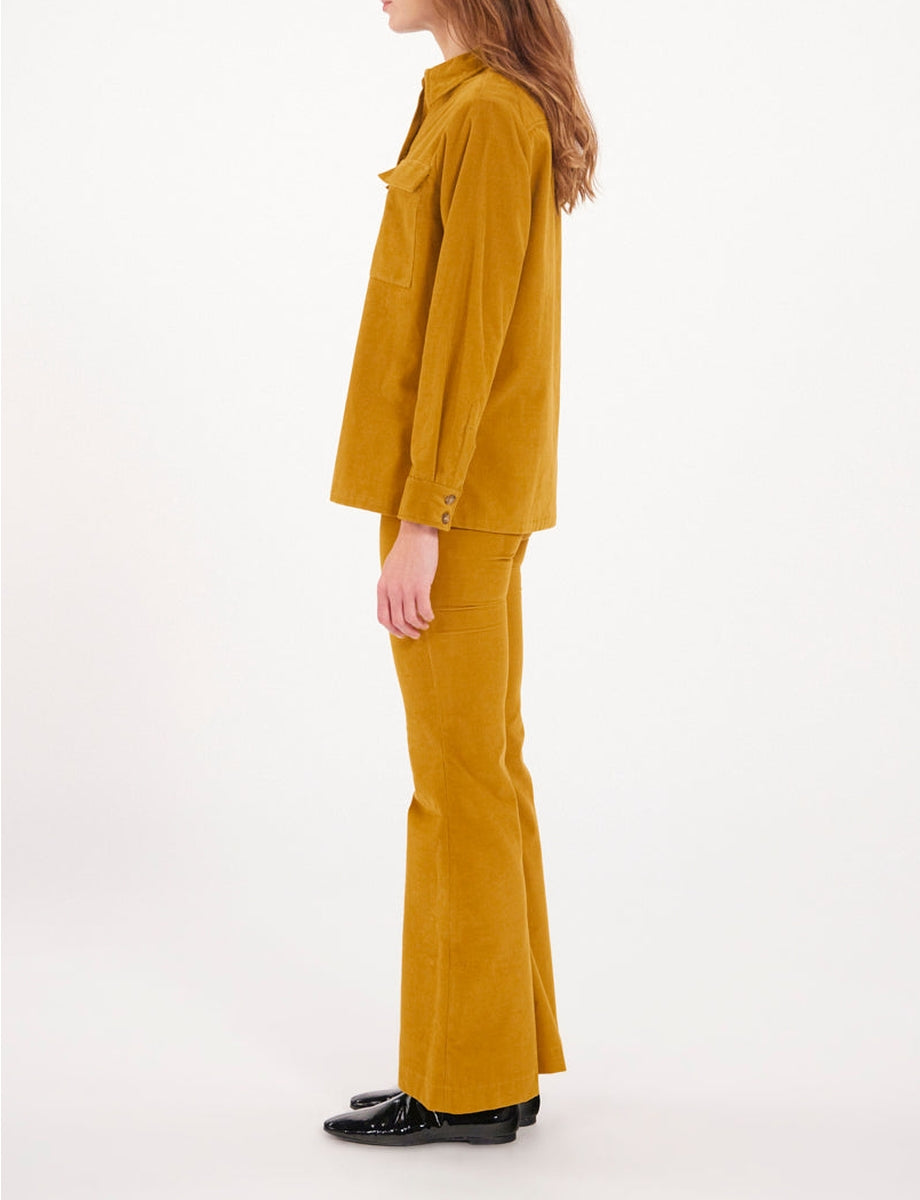 25qty RELIQUAT 95€ 0%  / Surchemise Chandler à poches - Ocre