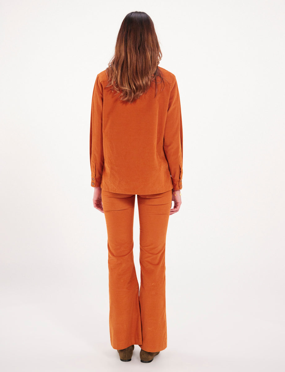 27qty RELIQUAT 95€ 7,7%  / Surchemise Chandler à poches - Orange