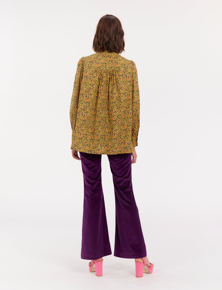 6qty RELIQUAT 95€ 0%  / Chemise plissée Ornella - Hippie Flower
