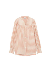 24qty RELIQUAT 95€ 0%  / Chemise plissée Ornella - Ecru Multicolor