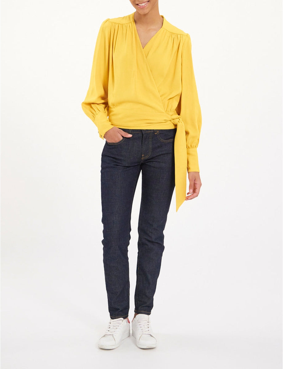 7qty RELIQUAT 95€ 22,2%  / Chemise oversize Elena - Ocre