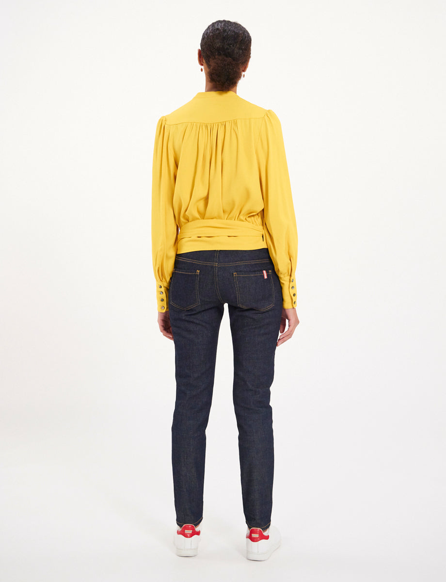 7qty RELIQUAT 95€ 22,2%  / Chemise oversize Elena - Ocre