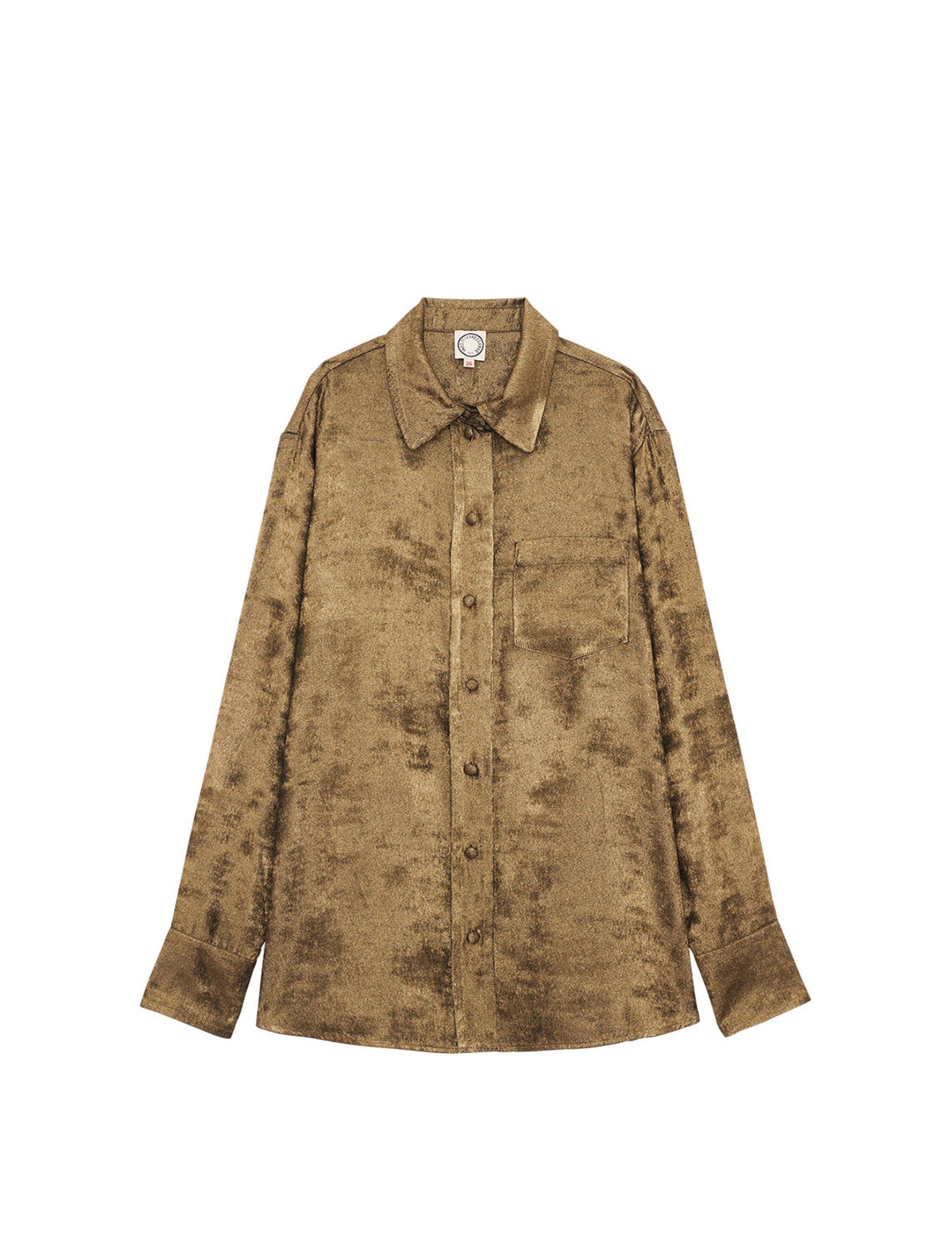 8qty RELIQUAT 95€ 0%  / Chemise droite Maureen Shirt - Gold