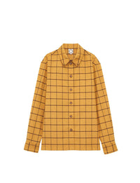 40qty RELIQUAT 80€ 0%  / Chemise droite Cassia en laine - Ocre Brown