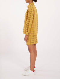 40qty RELIQUAT 80€ 0%  / Chemise droite Cassia en laine - Ocre Brown