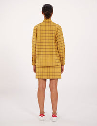 40qty RELIQUAT 80€ 0%  / Chemise droite Cassia en laine - Ocre Brown