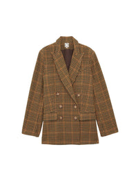 10qty RELIQUAT 120€ 16,7%  / Blazer croisé Ezio en laine - Khaki Multicolor