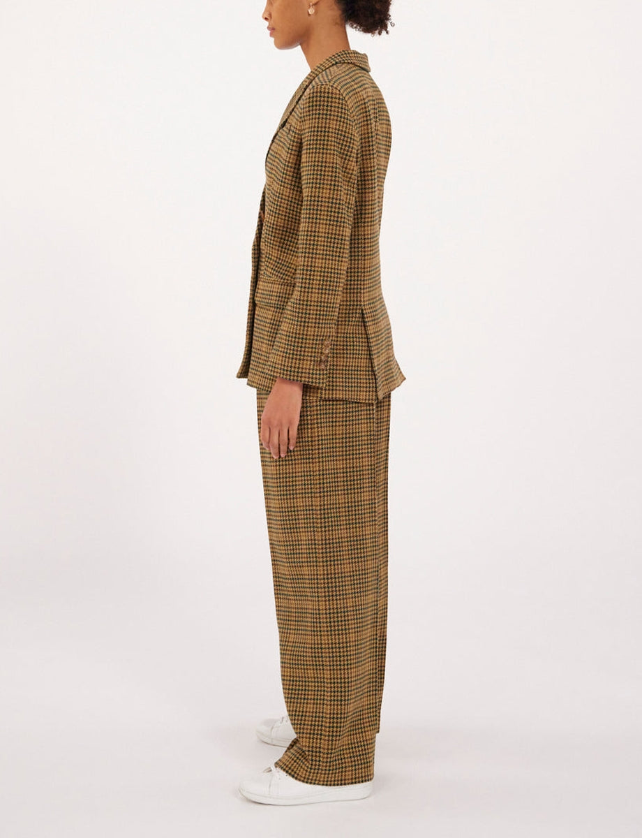10qty RELIQUAT 120€ 16,7%  / Blazer croisé Ezio en laine - Khaki Multicolor