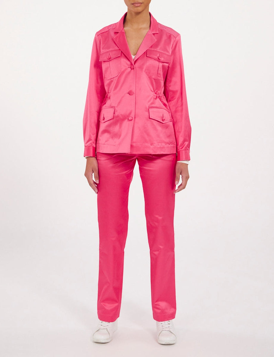 5qty RELIQUAT 120€ 0%  / Veste Flipper saharienne - Pink