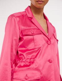 5qty RELIQUAT 120€ 0%  / Veste Flipper saharienne - Pink