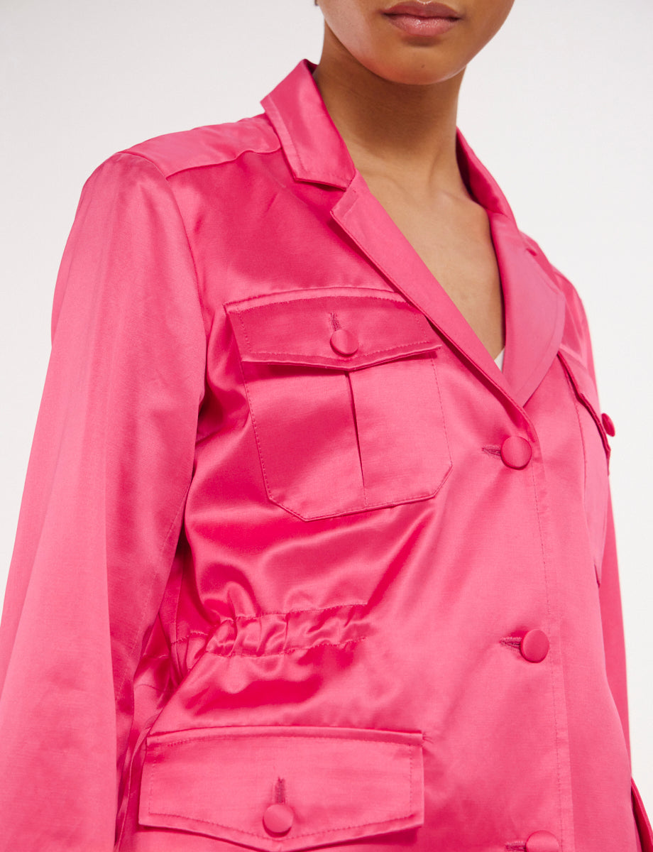 5qty RELIQUAT 120€ 0%  / Veste Flipper saharienne - Pink