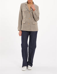 8qty RELIQUAT 120€ 37,5%  / Veste Flipper saharienne en laine - Brown Ecru