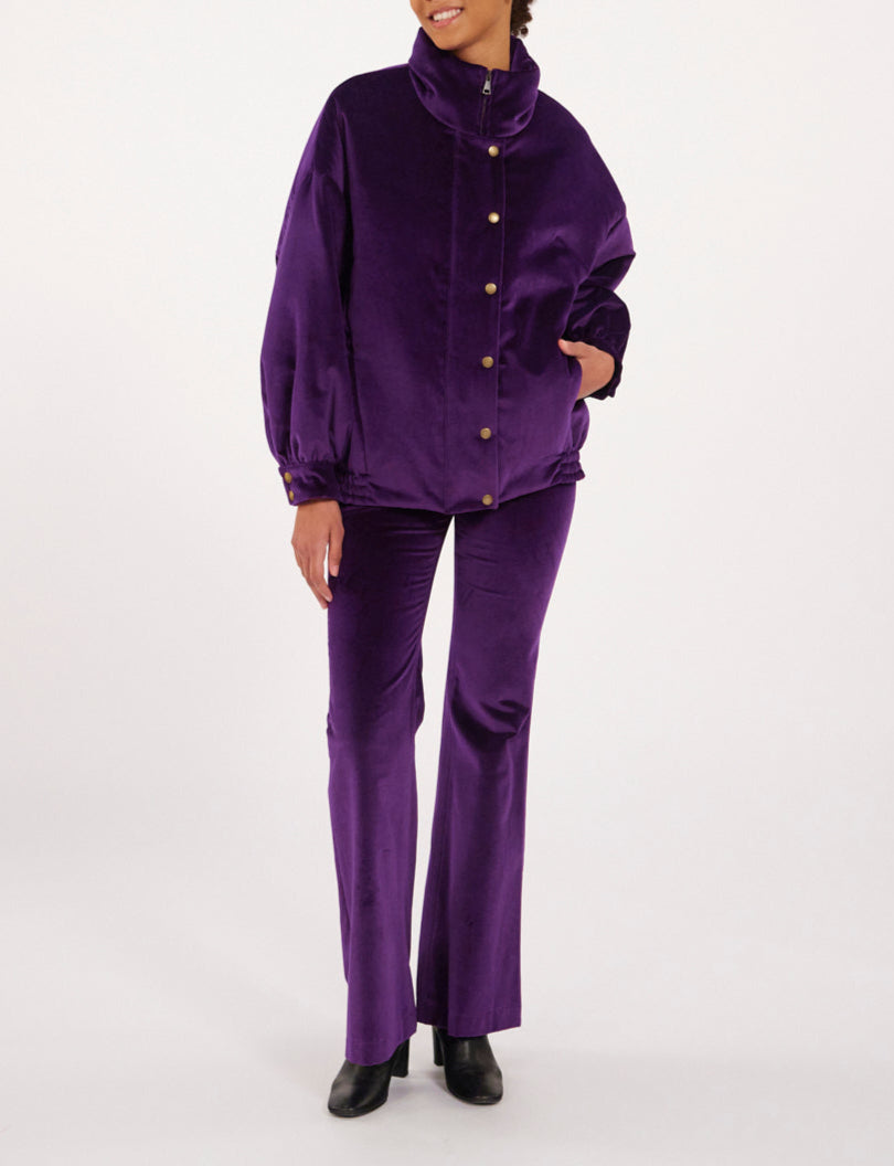 1qty RELIQUAT 120€ 100%  / Blouson col montant Elios - Purple