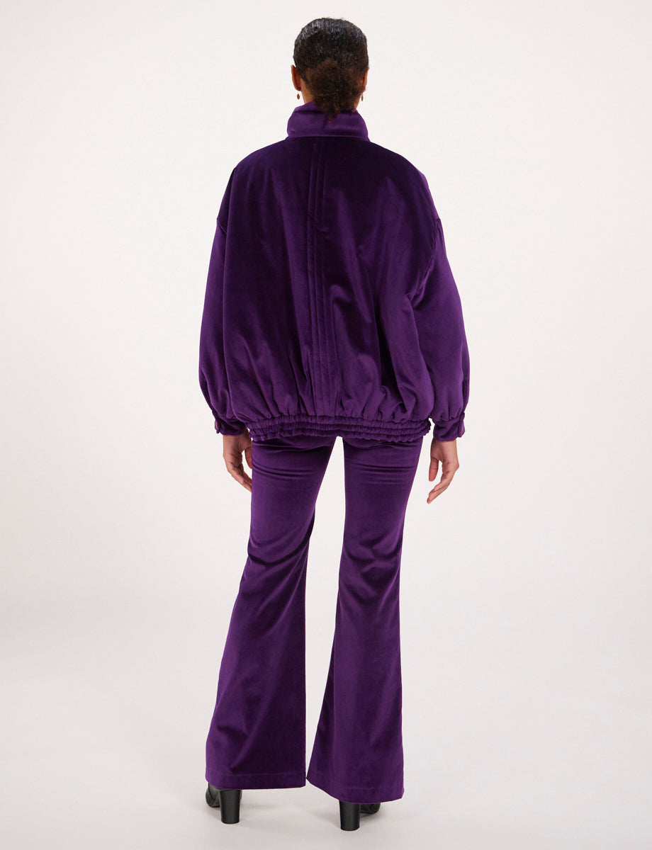 1qty RELIQUAT 120€ 100%  / Blouson col montant Elios - Purple