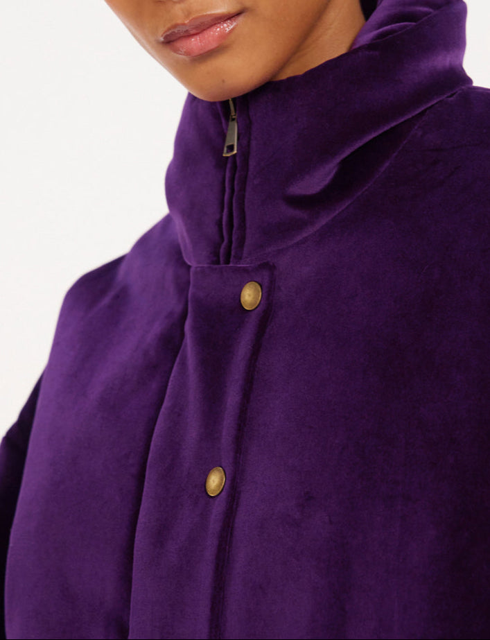 1qty RELIQUAT 120€ 100%  / Blouson col montant Elios - Purple