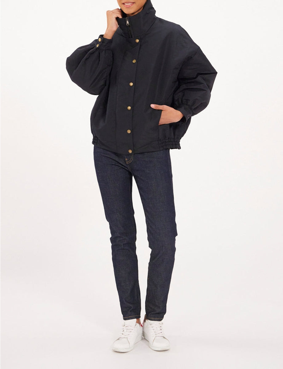 2qty RELIQUAT 120€ 100%  / Blouson col montant Elios - Black