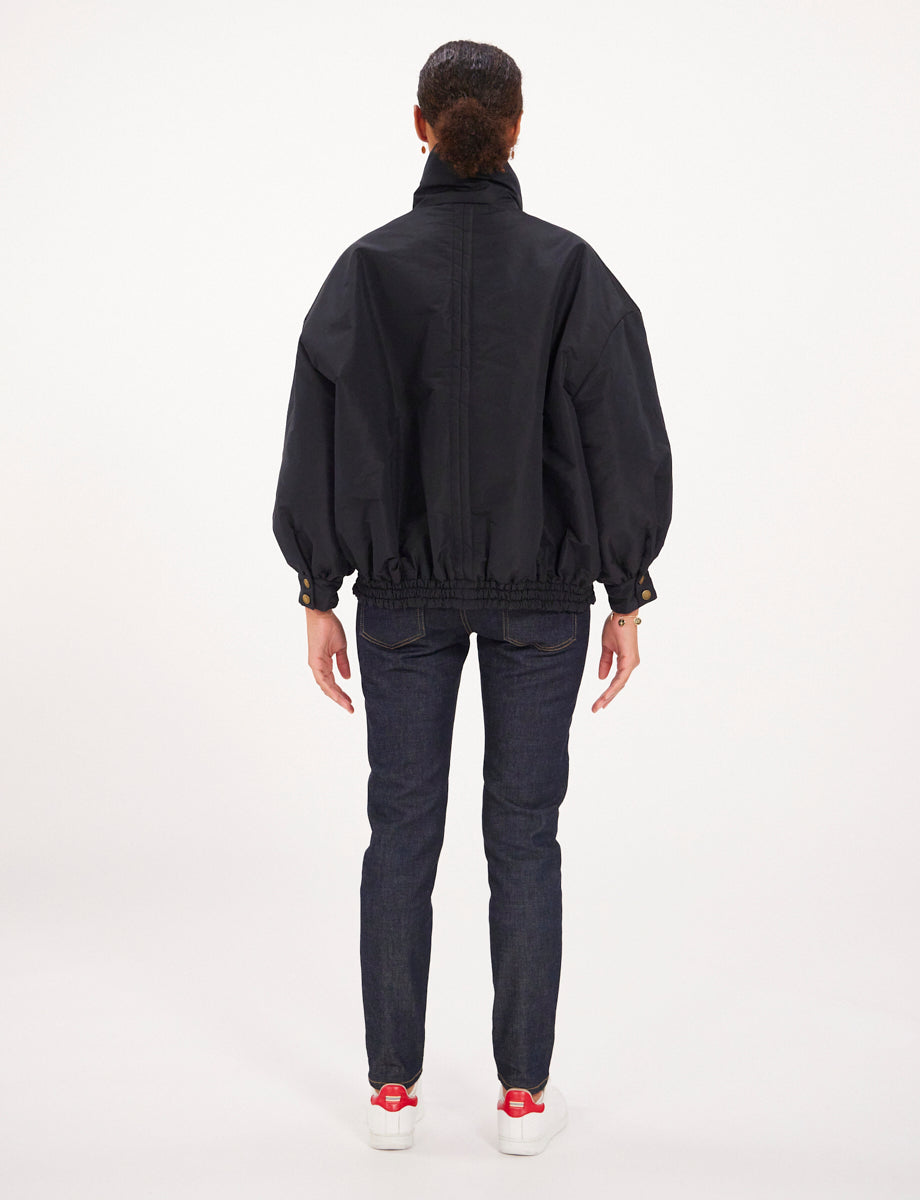 2qty RELIQUAT 120€ 100%  / Blouson col montant Elios - Black