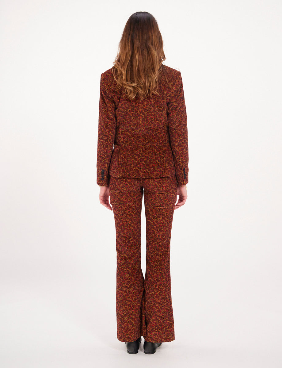 28qty RELIQUAT 120€ 17,6%  / Blazer boutonné Maurice - Cachemire Multicolor