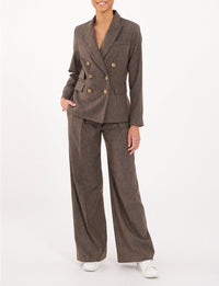 6qty RELIQUAT 120€ 0%  / Blazer boutonné Maurice en laine - Brown