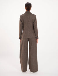 6qty RELIQUAT 120€ 0%  / Blazer boutonné Maurice en laine - Brown