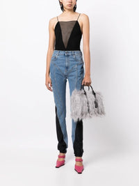 PETIT   Petit sac en fausse fourrure - Silver Grey & Silver