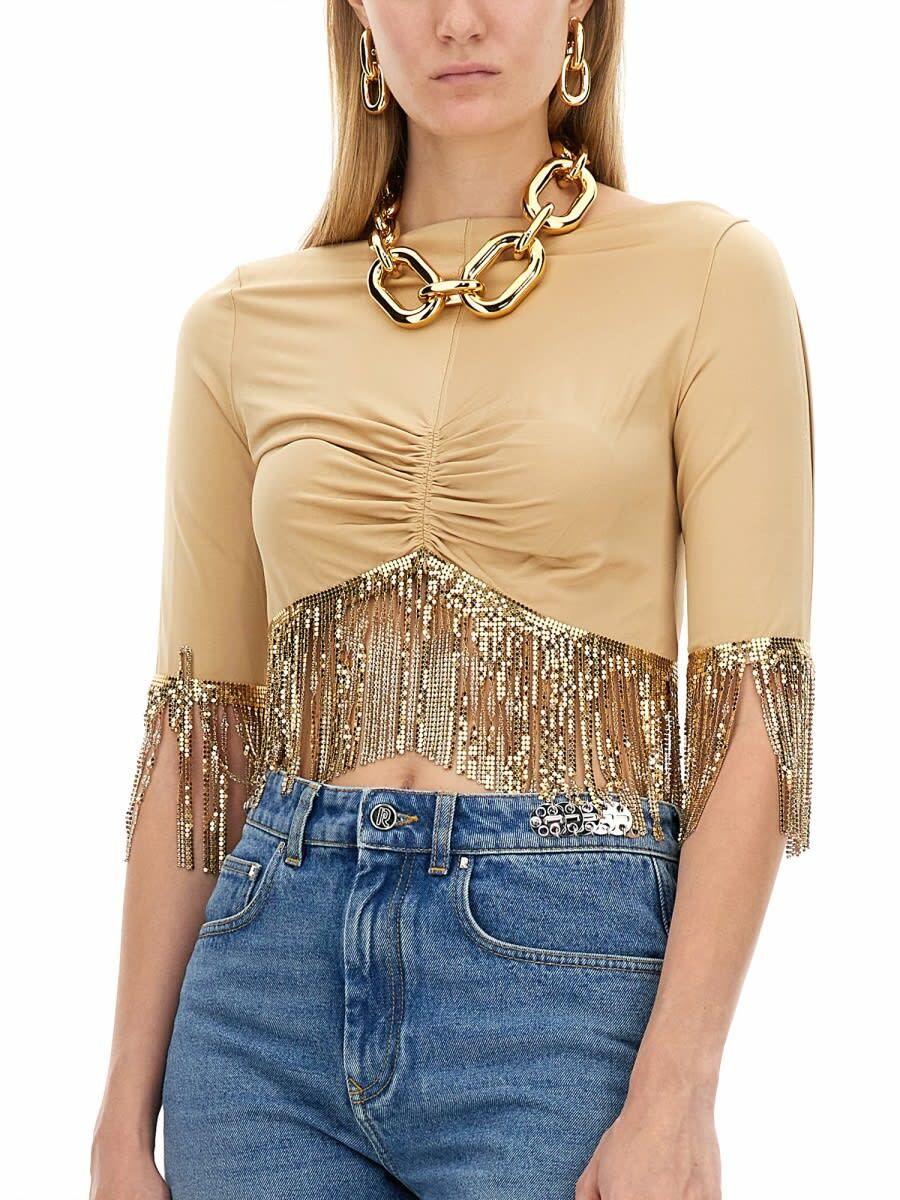Top manches courtes - Raffia
