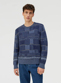 NAVY AND GREY OPPOSITES DANCE CREWNECK