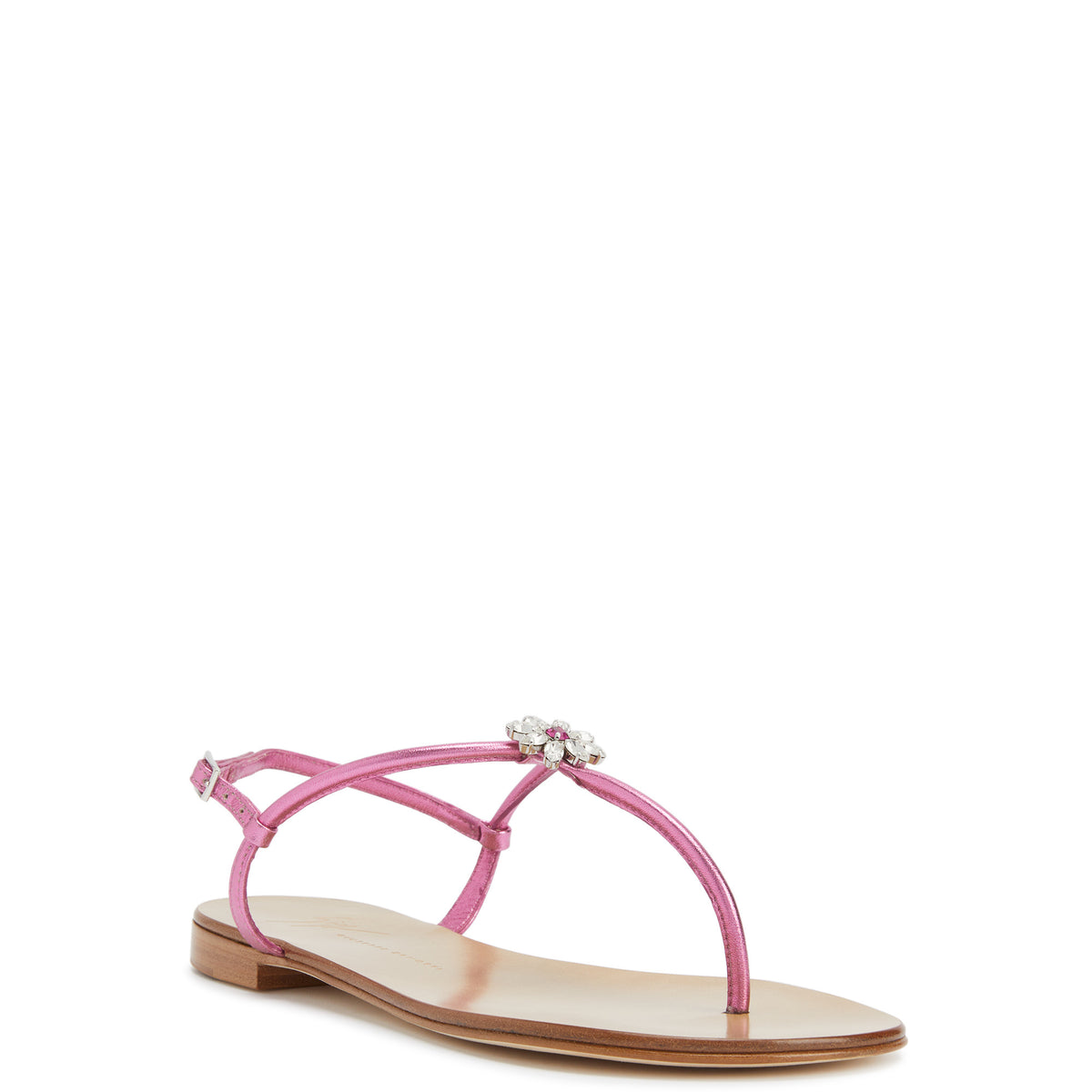 Sandales Geltrude en cuir - Rose