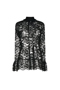 Lace blouse - Black