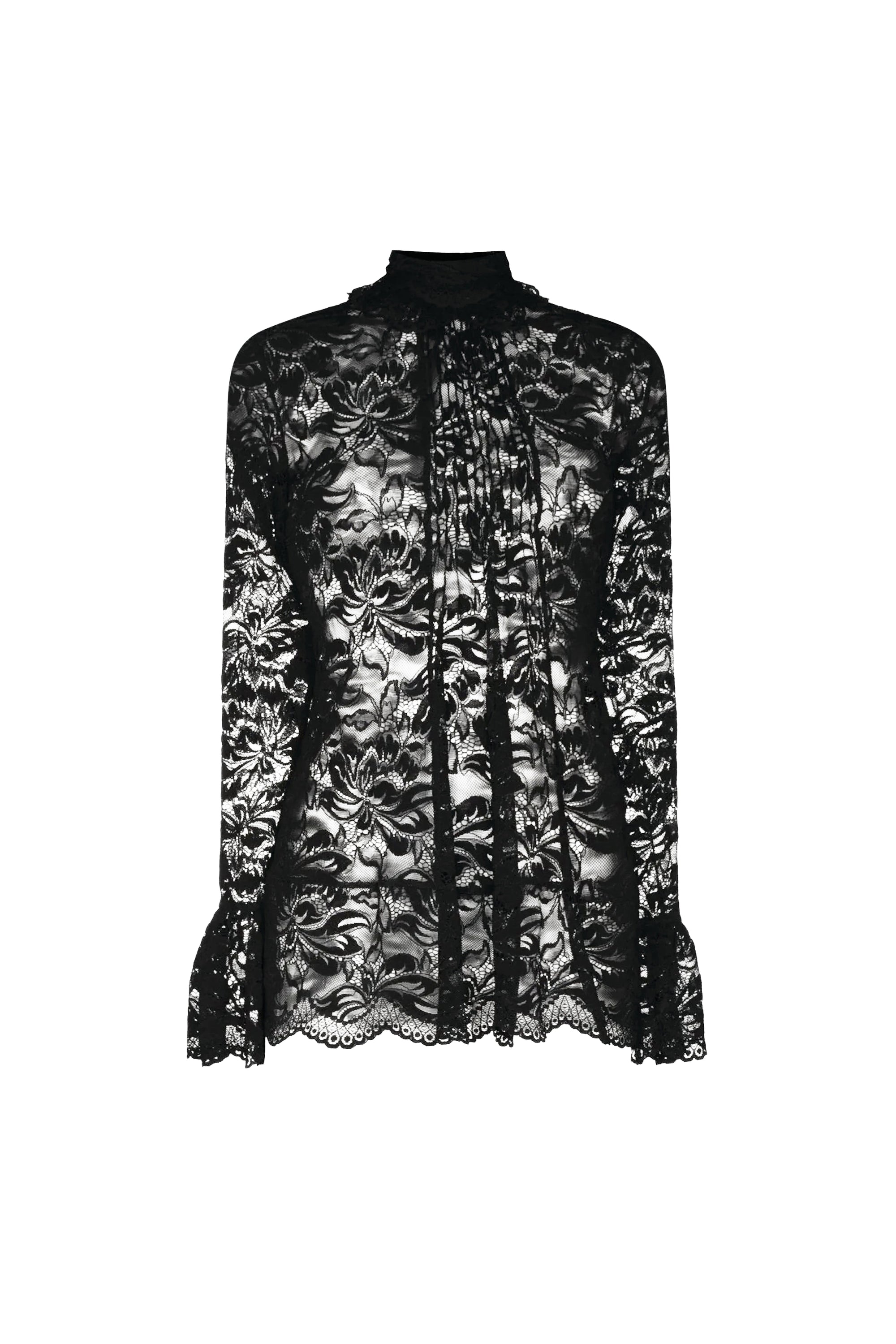 Lace blouse - Black