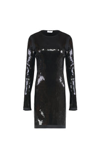 Sequin short dress - Black