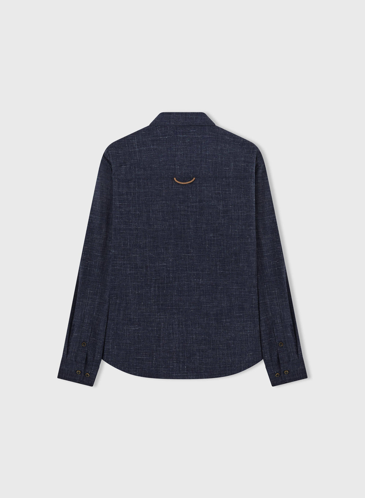 NAVY LONG SLEEVES POLO SHIRT WITH POCKET
