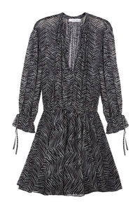 Robe mini Elliana en soie - Print