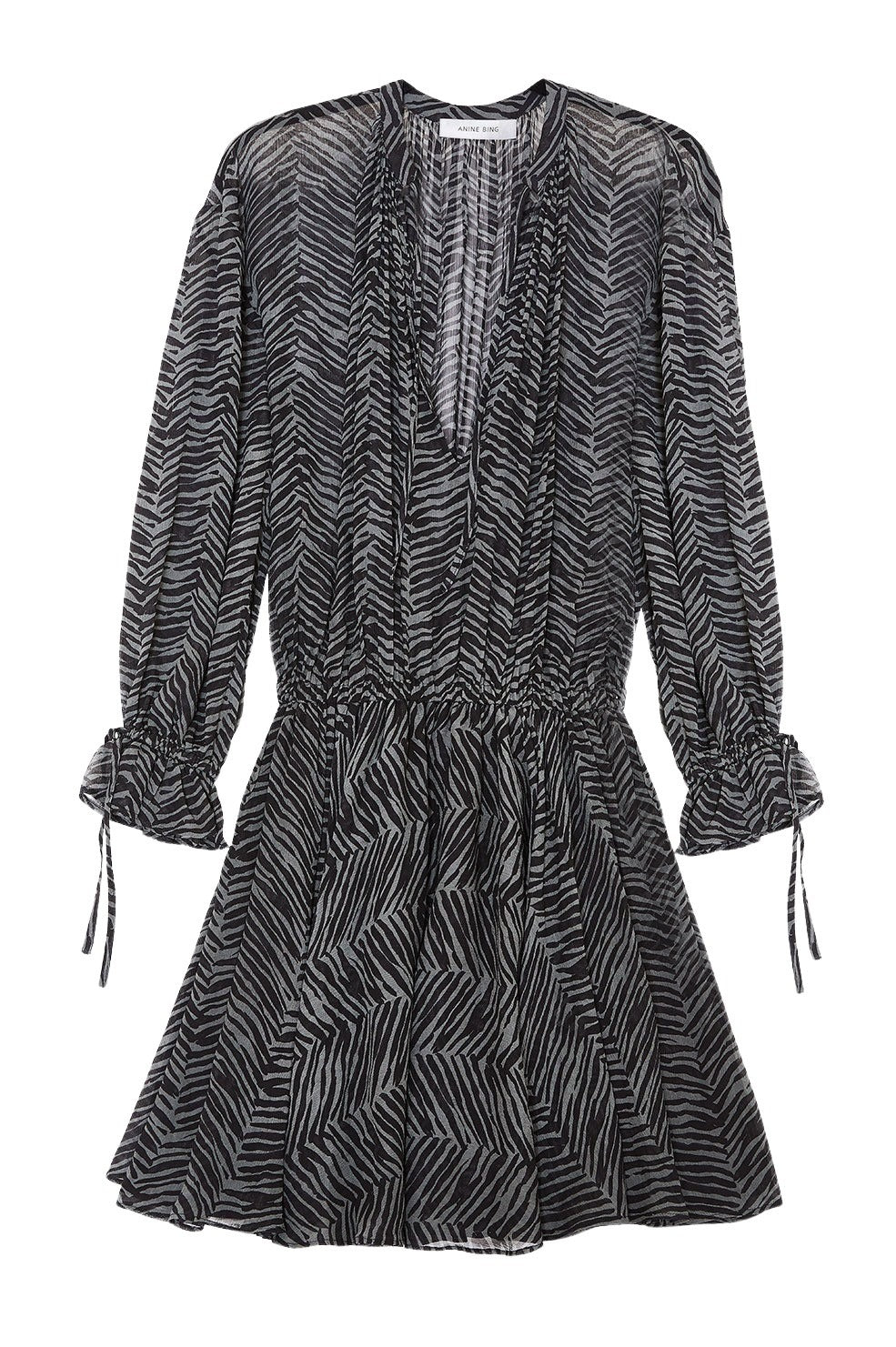 Robe mini Elliana en soie - Print