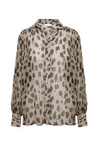1qty NEW / KACEY TOP - BEIGE LEO