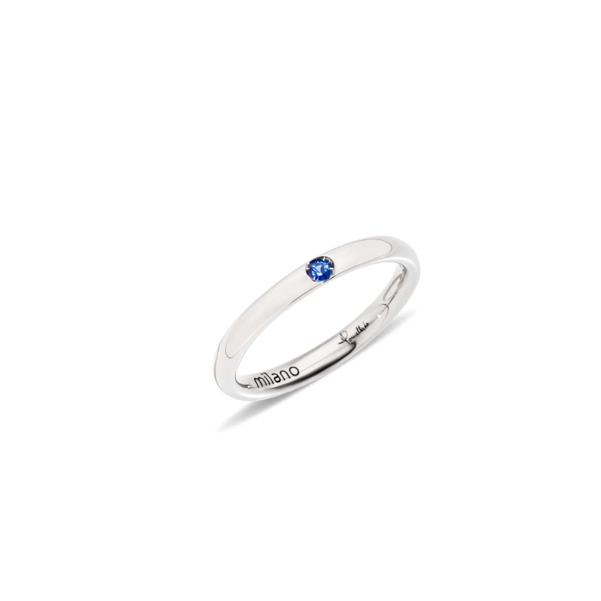 Bague Lucciole en Or blanc 18K & Saphir bleu