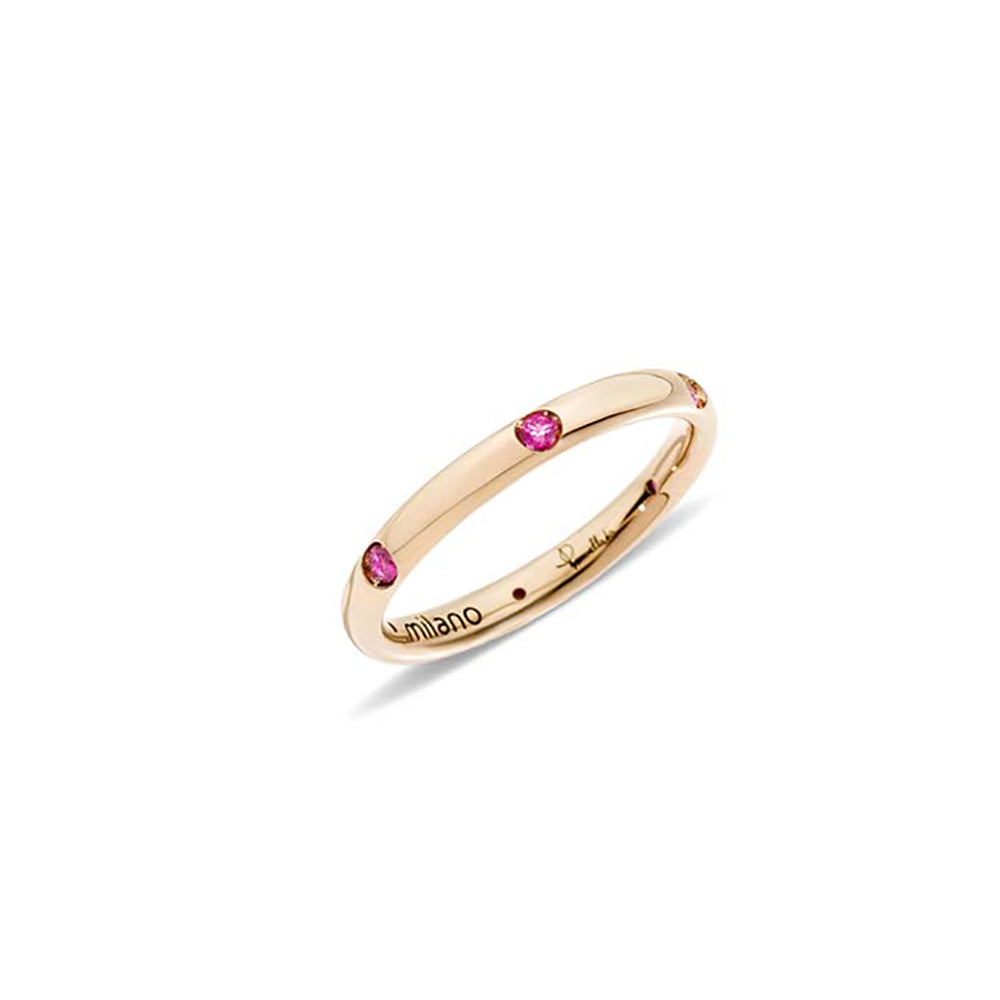 Lucciole Ring in 18K Pink Gold & Pink Sapphire