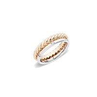 Bague Milano en Or blanc & rose 18K & Diamant