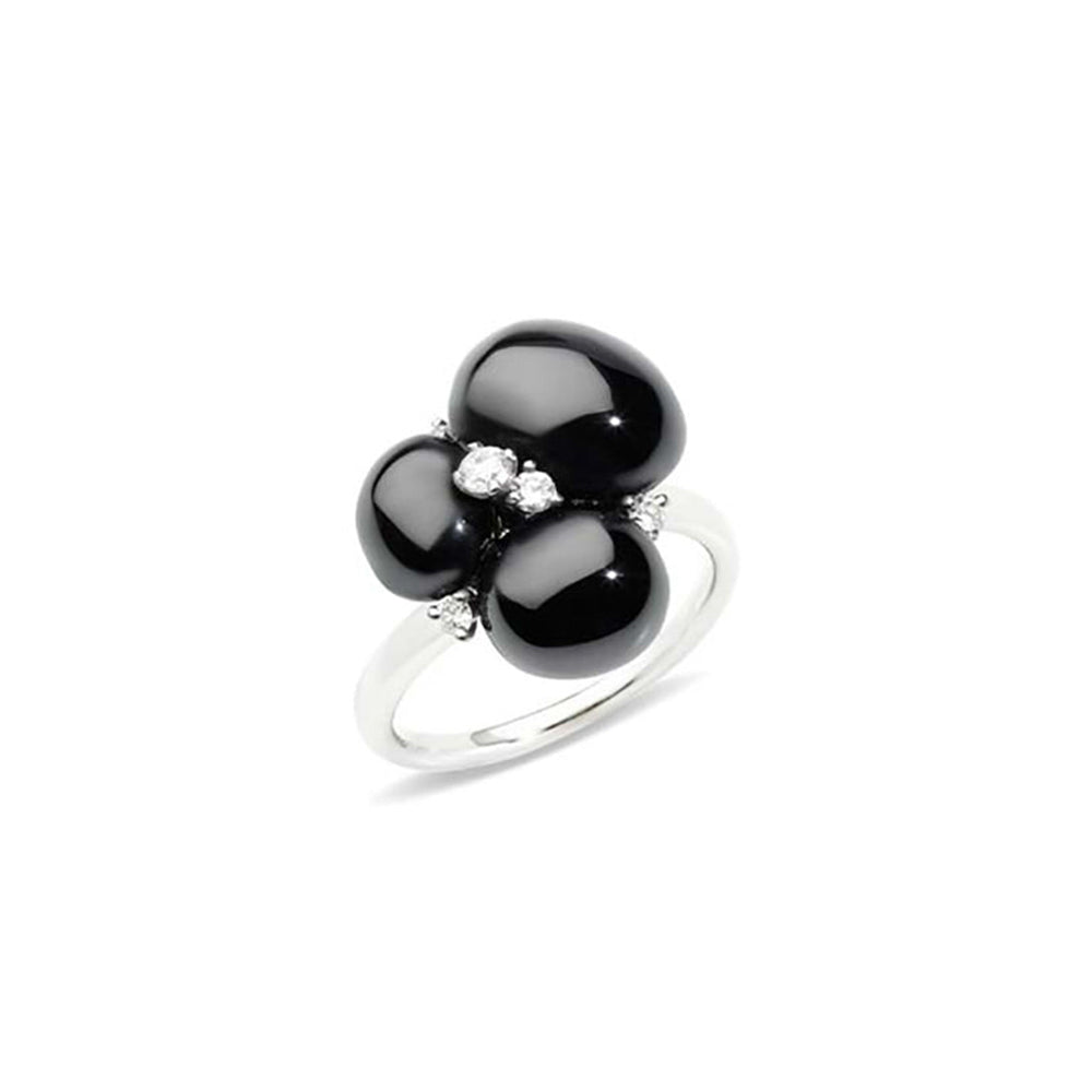 Bague Capri Ceramica en Or blanc 18K & Diamant et Céramique