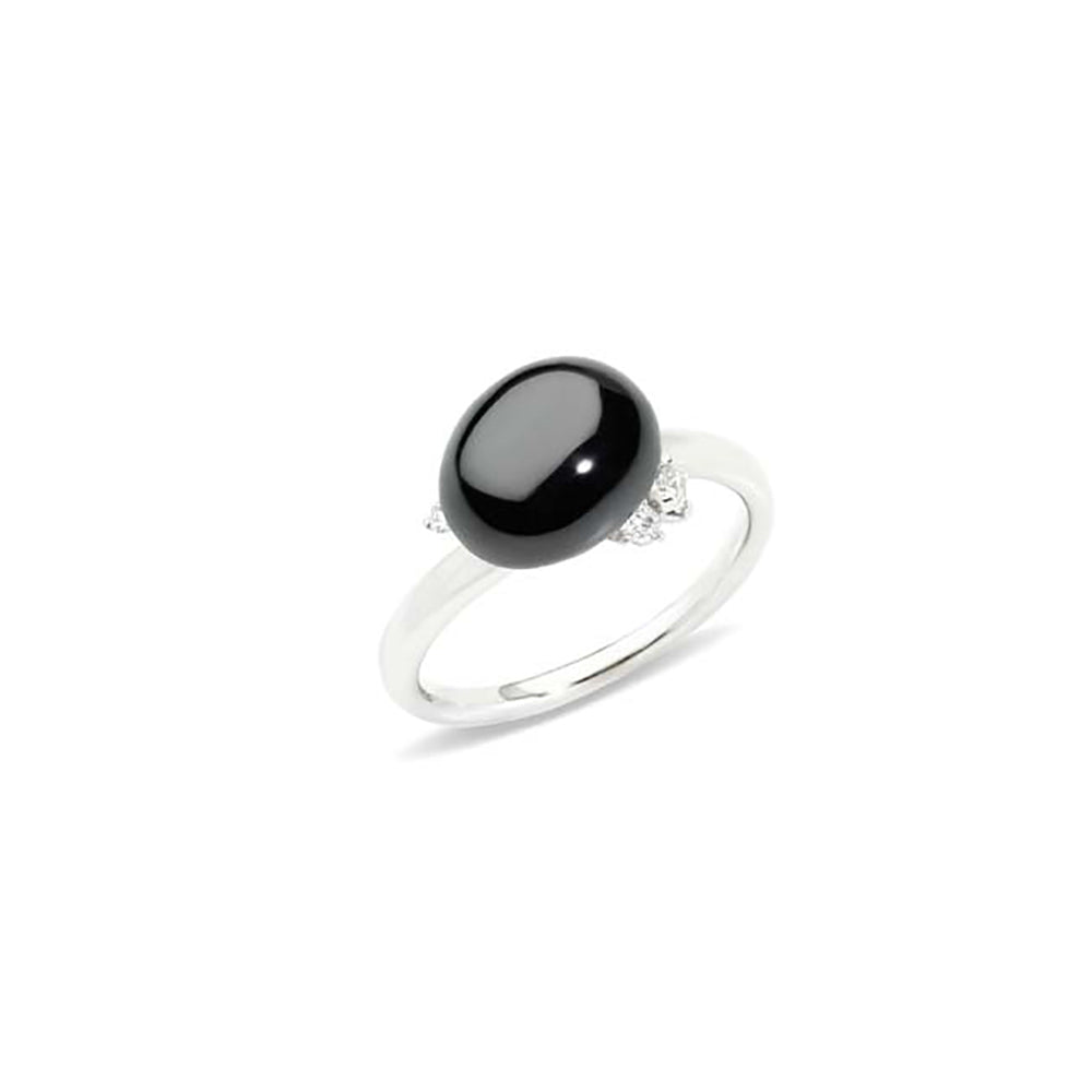 Bague Capri Ceramica en Or blanc 18K & Diamant et Céramique