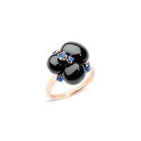 Bague Capri Ceramica en Or rose 18K & Saphir bleu et Céramique