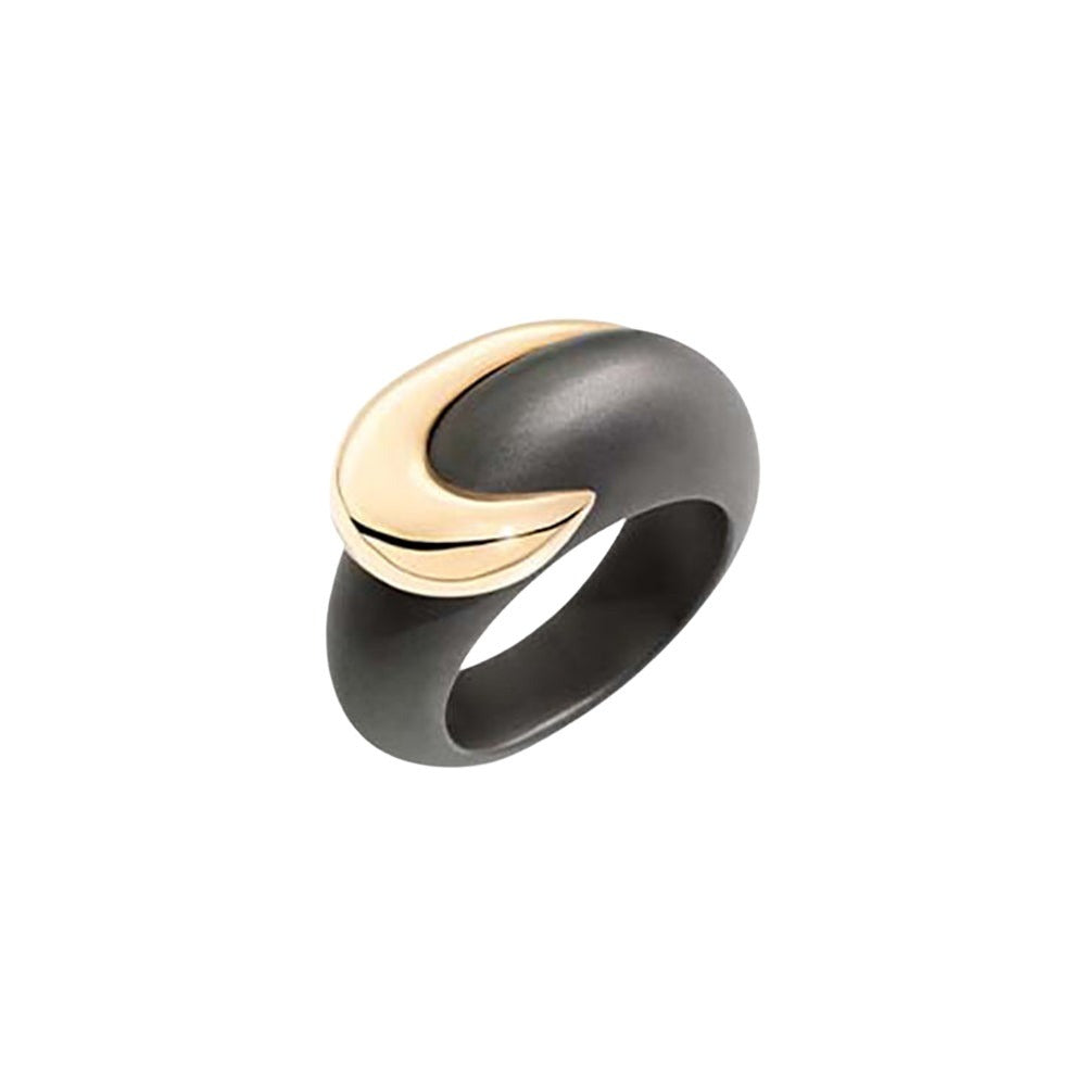 Bague Titanio en Or rose 18K & Titane