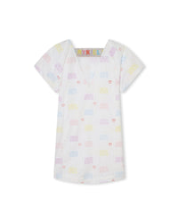 Robe avec manches volantées - Multico